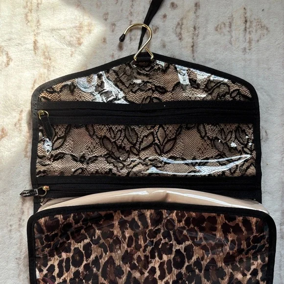 Victoria's Secret Leopard Print Cosmetic Case - Picture 3 of 6